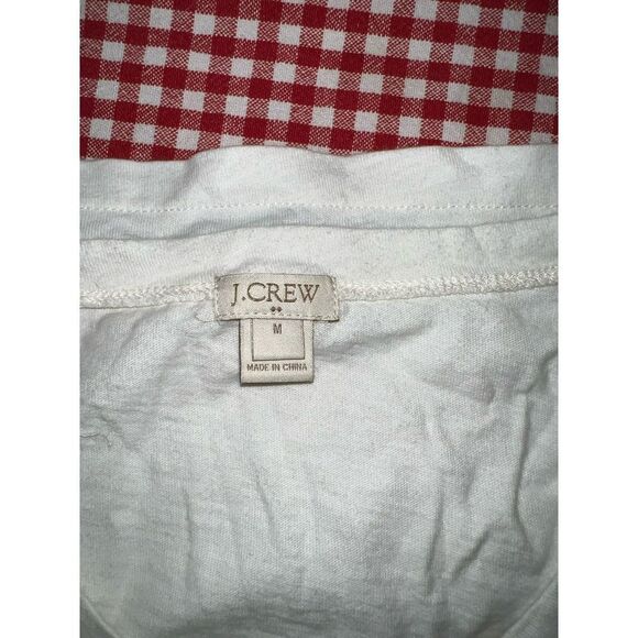 Tank ~ JCrew ~ Medium ~ EUC ~ White and Navy - Picture 4 of 6